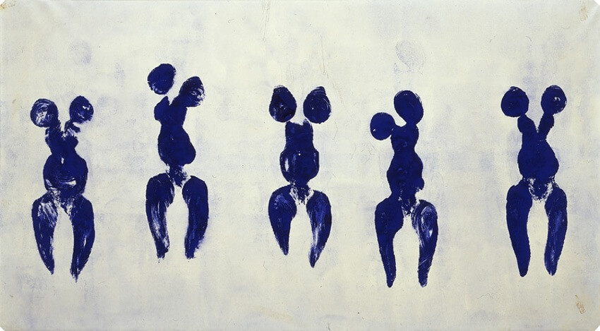 color blue in the art of Yves Klein