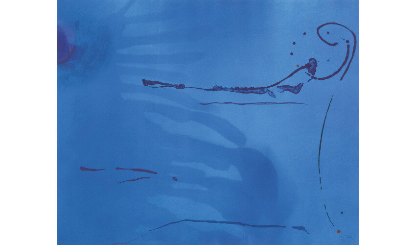 Helen Frankenthaler and color blue