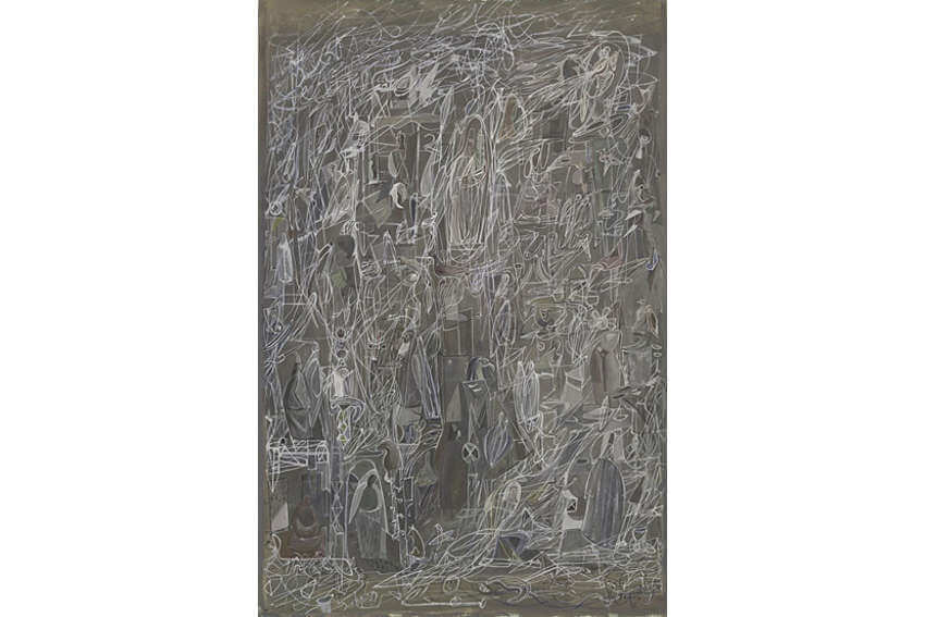 self portrait in chicago 1960 by mark tobey who died in 1976 in basel