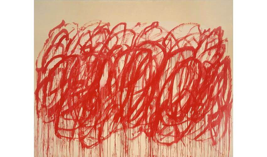 Cy Twombly calligraphy