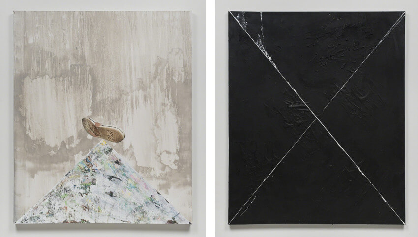 new collage works by Brenna Youngblood at Honor Fraser Gallery