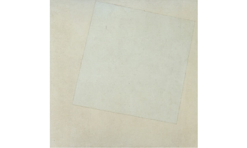 art by kazimir malevich Suprematist Composition: White on White painting