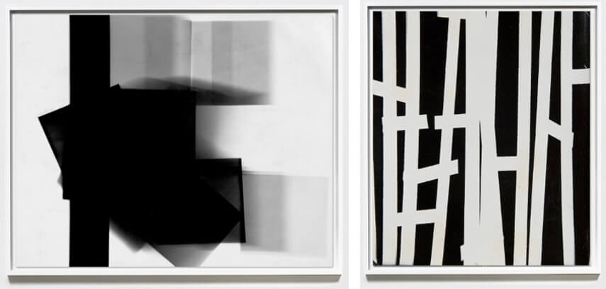 Two abstract photographic prints by William Klein