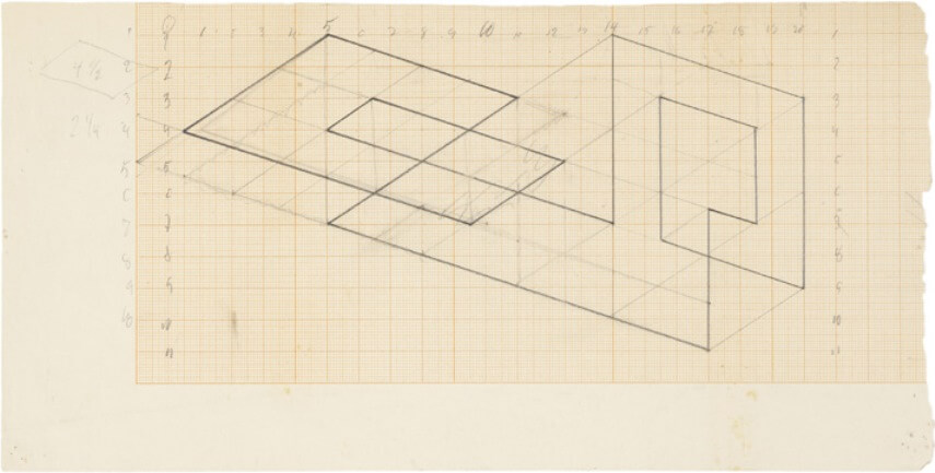 new print work by josef albers an american artist and teacher at black mountain college