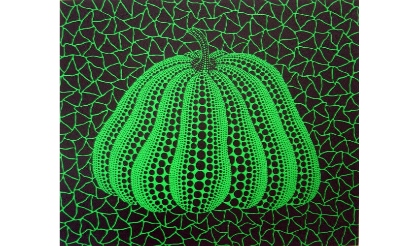 pumpkin by japanese artist yayoi kusama