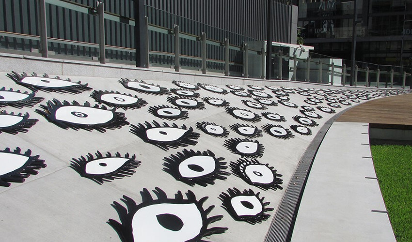 Thousands of Eyes by Japanese artist Yayoi Kusama