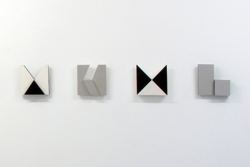 museum exhibition of later series of works and installation by lygia pape from rio de janeiro