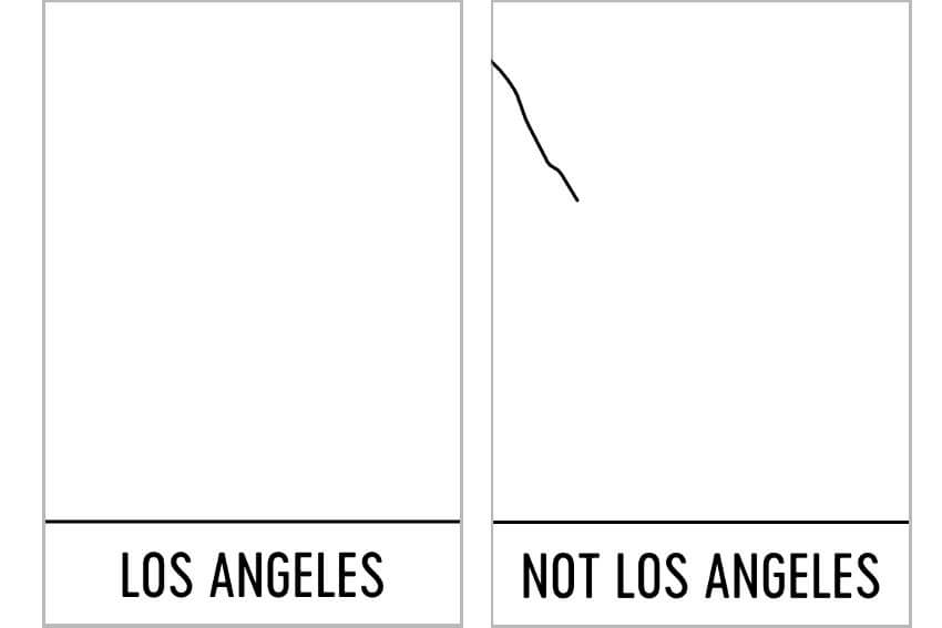 los angeles abstract map