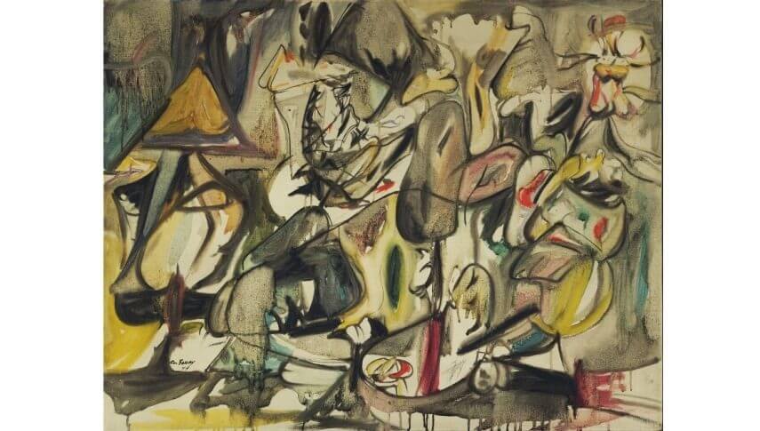 The Leaf of the Artichoke Is an Owl by Arshile Gorky