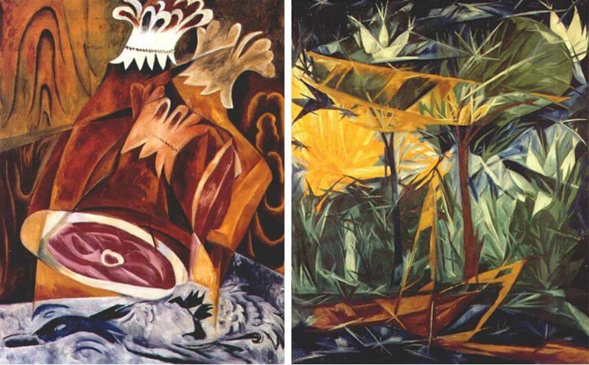 rayonism was founded by artist and designer natalia goncharova and mikhail larionov