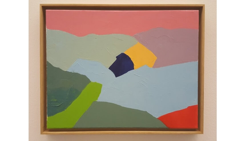 paintings by etel adnan a lebanese american artist and one of the most  famous arab american authors writing today