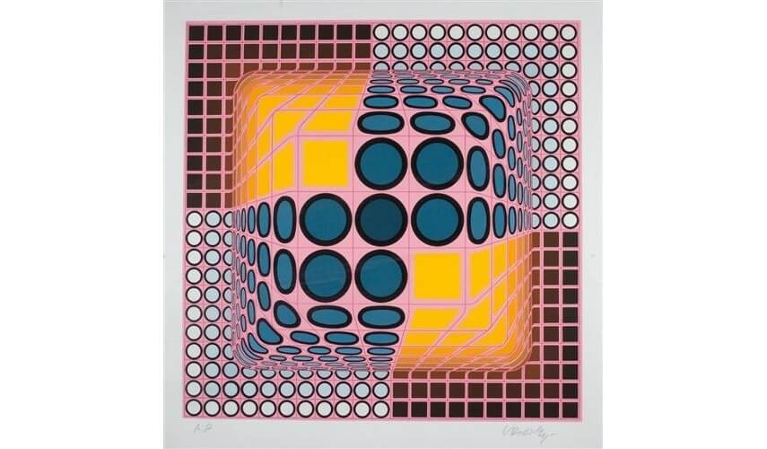Victor Vasarely untitled painting