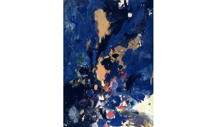 Work by British artist and painter Gillian Ayres