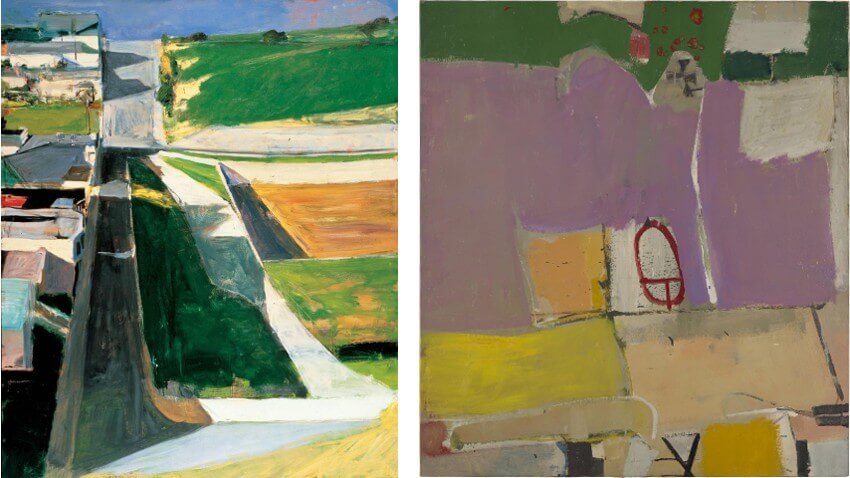 work by american artist richard diebenkorn on view in san francisco and new york