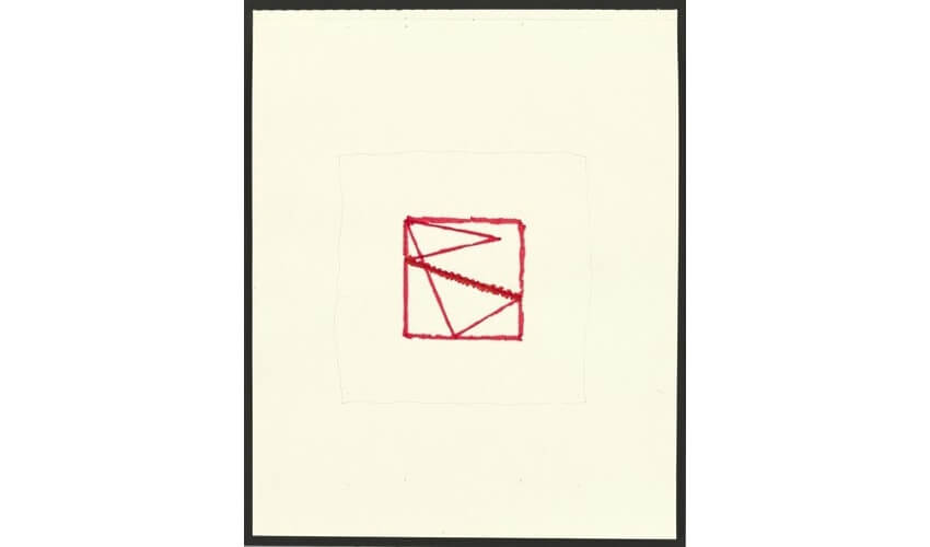 Richard Tuttle abstract drawing