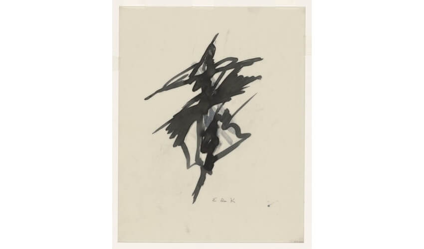 Elaine de Kooning abstract drawing ideas