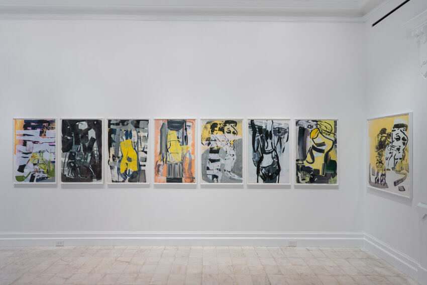 amy sillman untitled work on display at museum