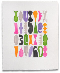 28 Vertical Shapes 2 | Ideelart
