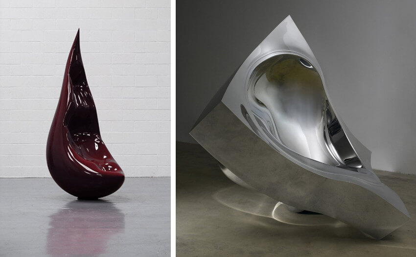 Works by industrial designer Ron Arad in Tel Aviv Israel