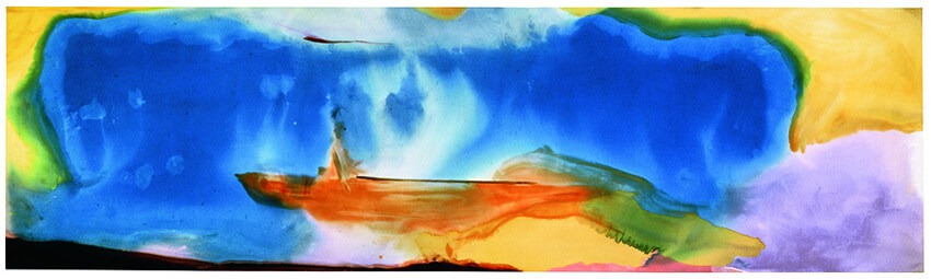 color blue in the art of Helen Frankenthaler