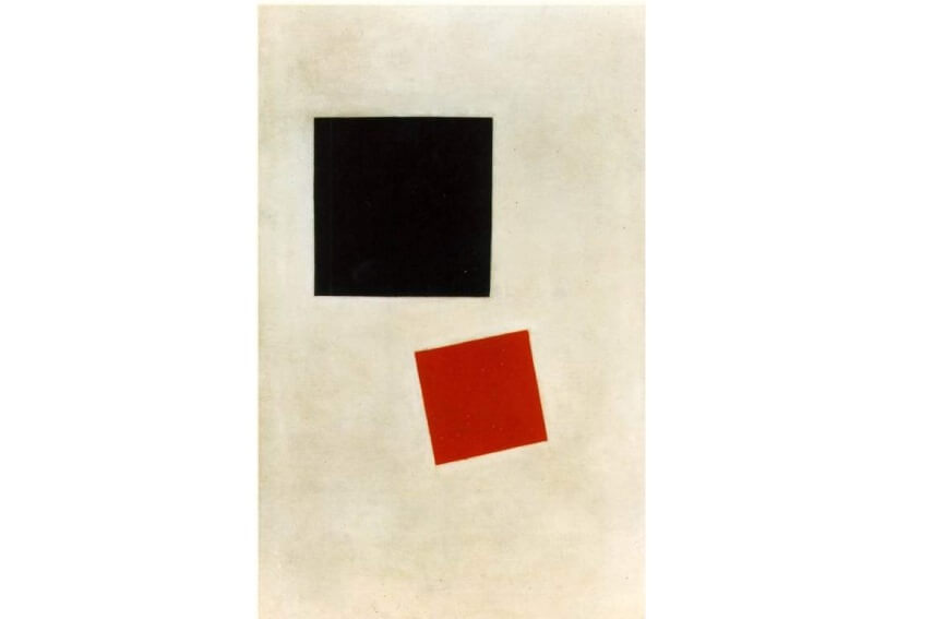 artist kazimir malevich Black Square and Red Square painting