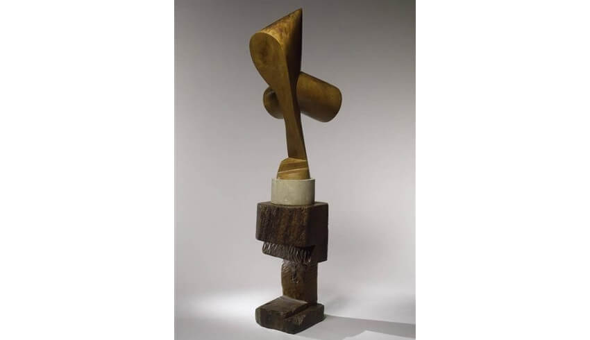 sculptor constantin brancusi worked in his studio in paris france and exhibited in museum of modern art in new york