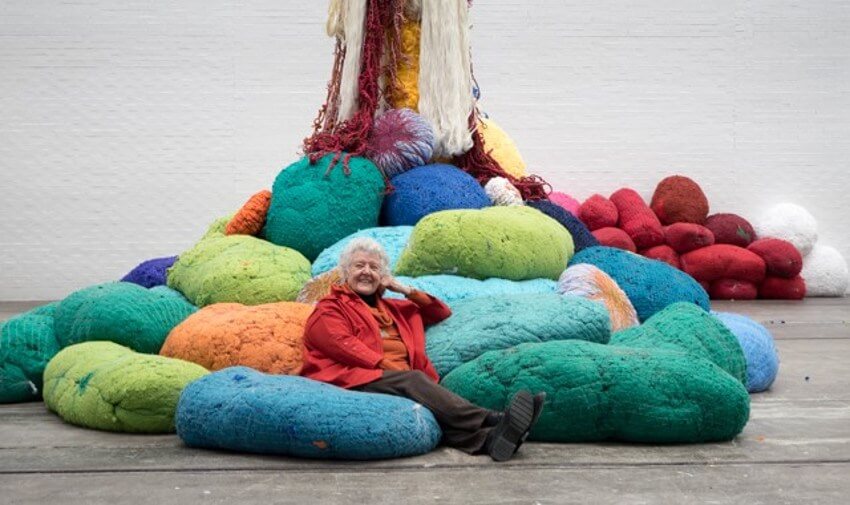 Sheila Hicks abstract textile design