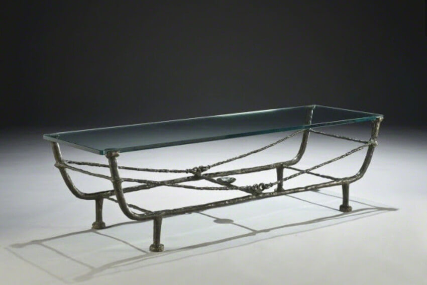 new table and furniture by swiss sculptor and designer diego giacometti