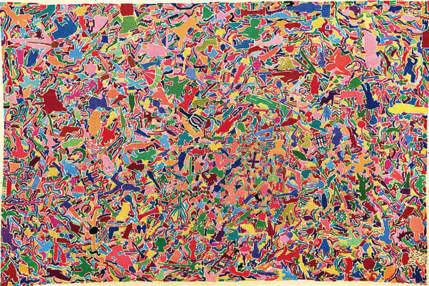 alighiero boetti abtract map