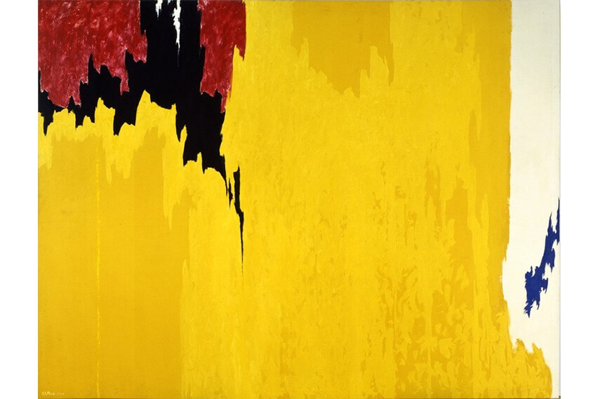 modern large art painting by artist clyfford still and mark rothko