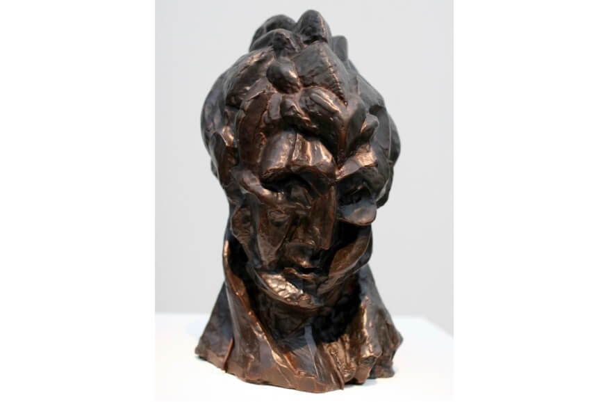 cubist head sculpture