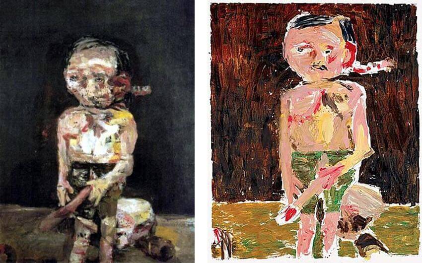 work german artist georg baselitz who was born in 1938