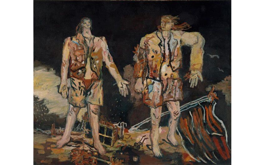 painting by german artist georg baselitz