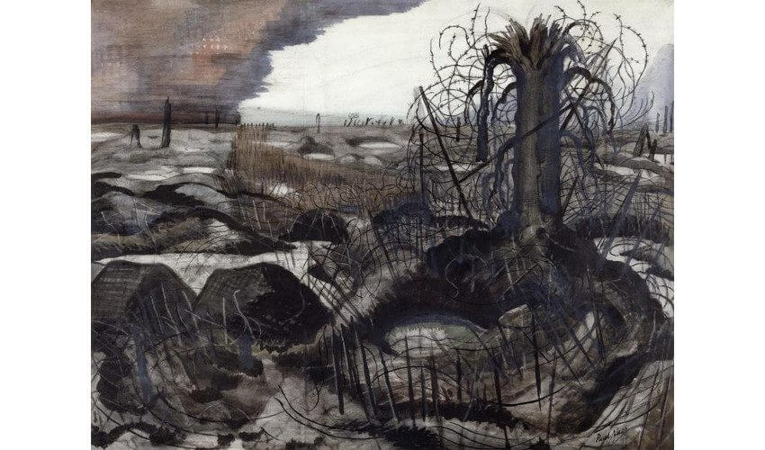 new landscape art by british artist paul nash