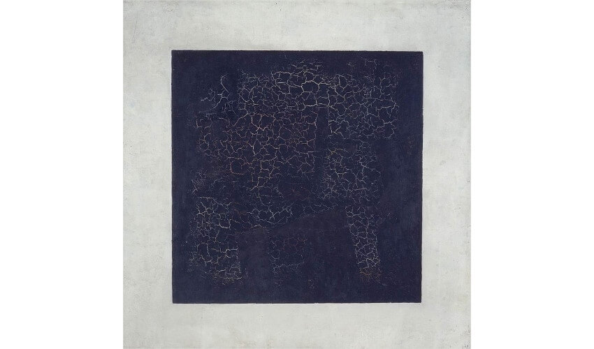 Kazimir Malevich Black Square texture in art