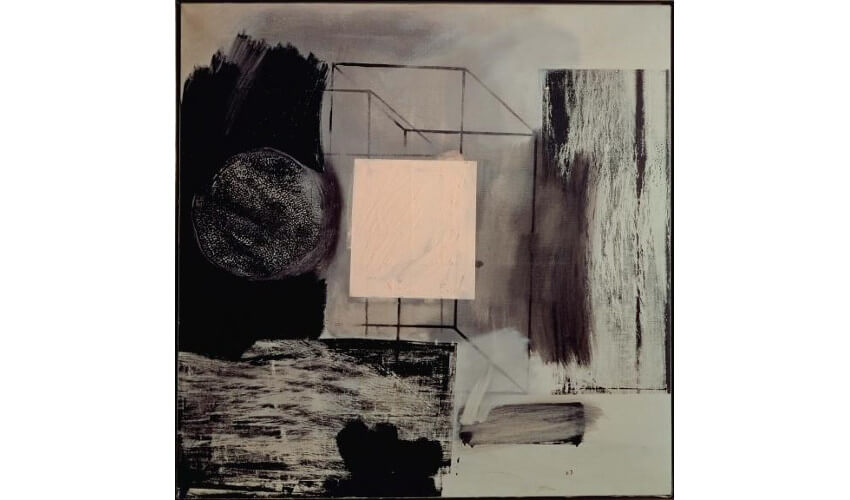 painting by american pop art artist robert rauschenberg