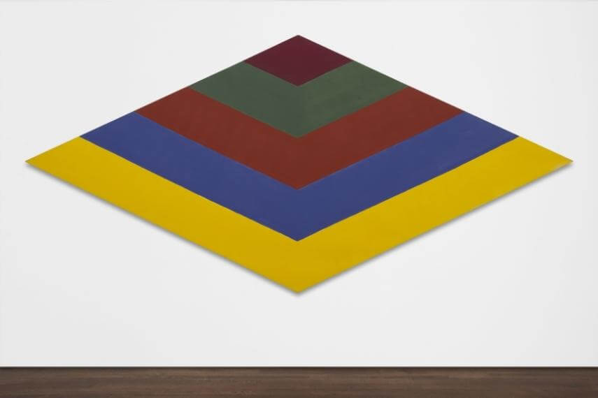 Acrylic resin on canvas by american artist Kenneth Noland