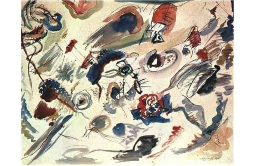Wassiliy Kandinsky painting Composition 6