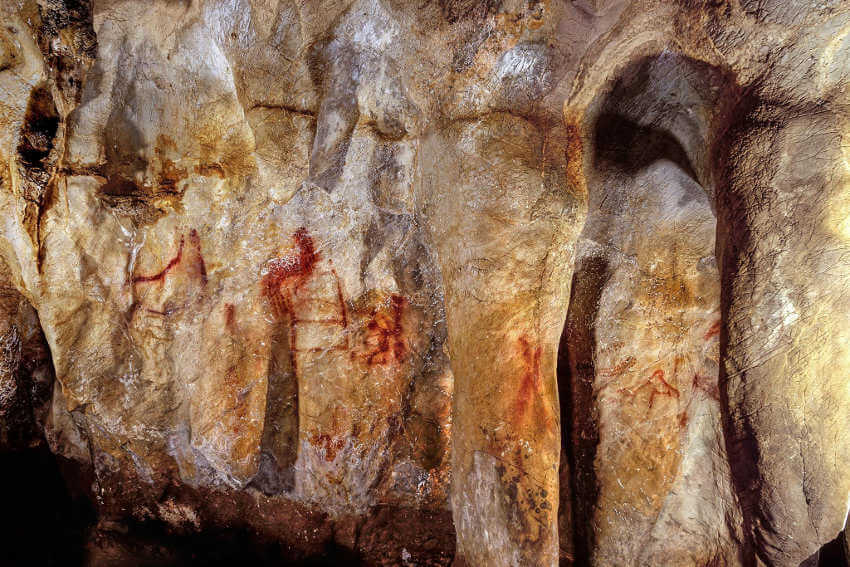 rock and cave art painting in spain and france