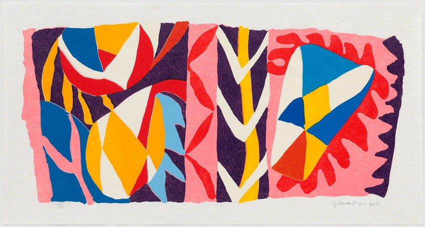 arts by British artist Gillian Ayres who died in april 2018