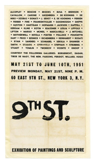 9th Street Art Exhibition Poster