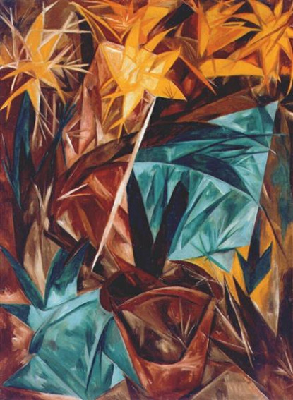 Natalia Goncharova Rayonist Lilies