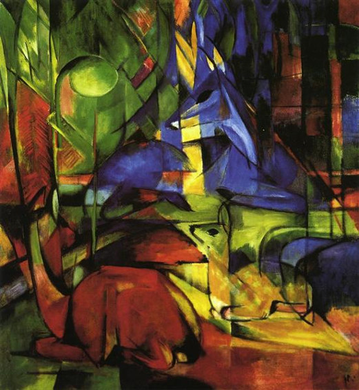 Franz Marc Deer in the Forest