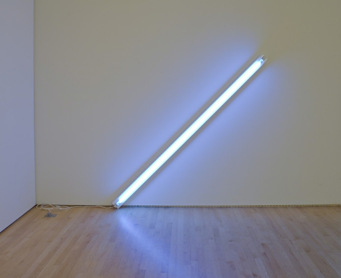 Dan Flavin light installation