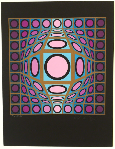 Victor Vasarely  Op Art, Optical Art, Geometric Abstraction