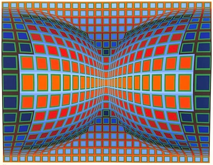 Papillon by Victor Vasarely who died in 1997 in Paris