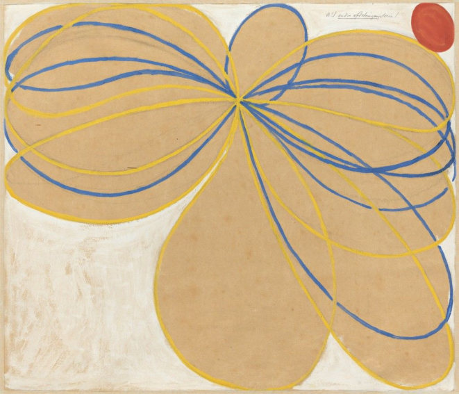 Hilma af Klint Group V, The Seven-Pointed Star, No. 1n painting