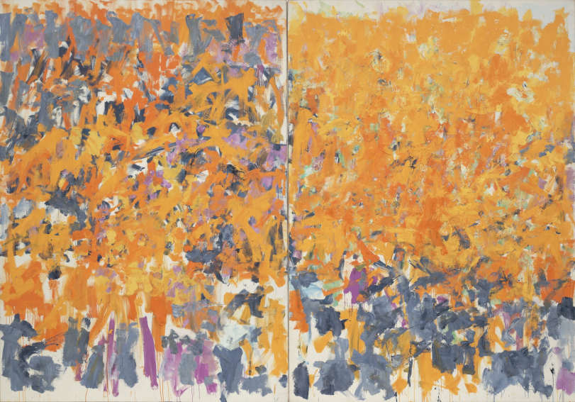 Wood, Wind, No Tuba painting by American artist Joan Mitchell