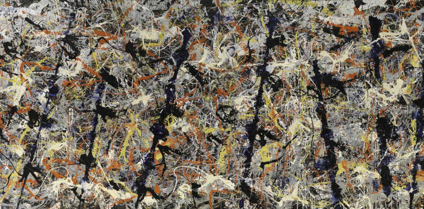 Jackson Pollock Blue Poles painting