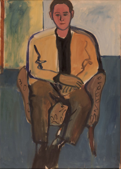 Robert De Niro Sr. Portrait of Young Man Seated painting